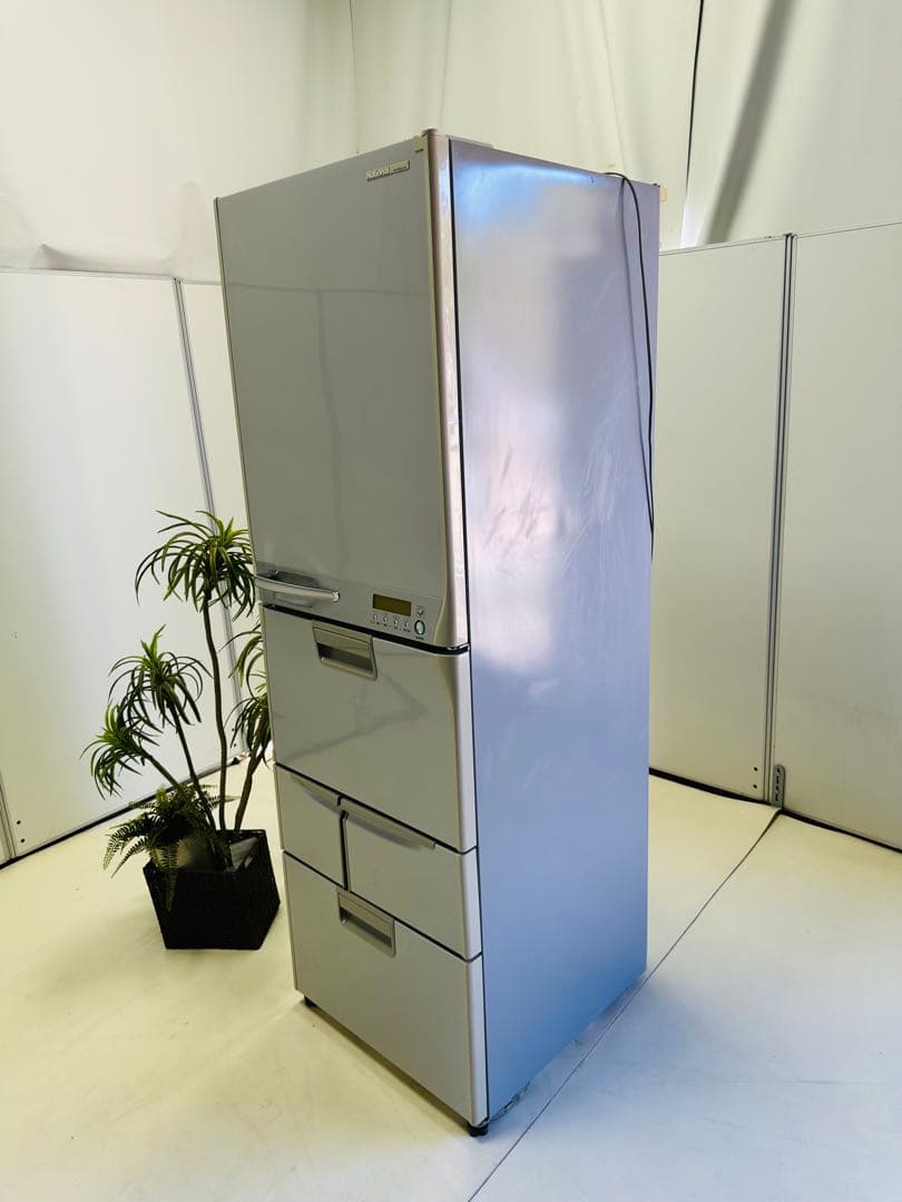 シルバー 4ドアNATIONALノンフロン冷蔵庫 NR-E402U-SH