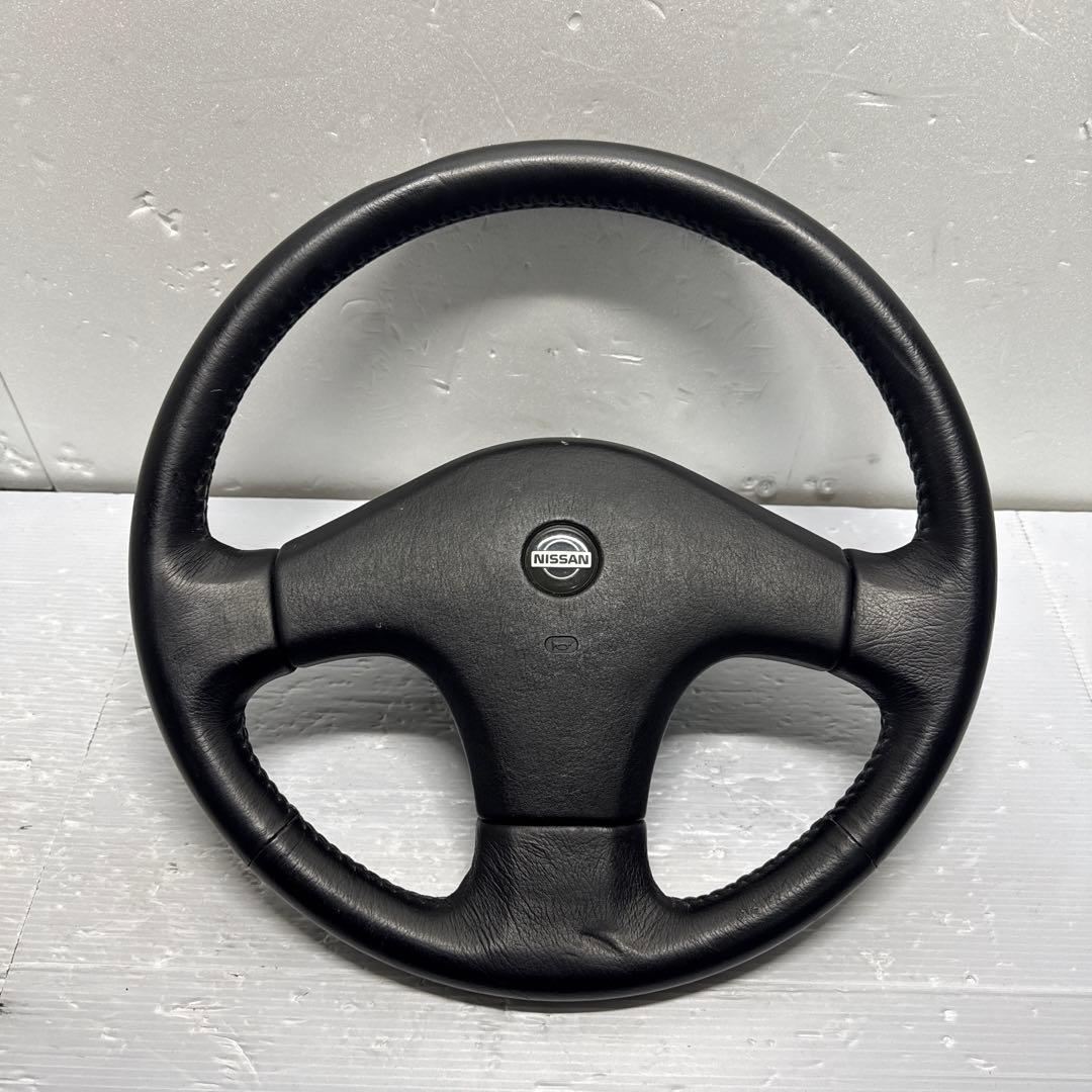 PS13 シルビア☆後期純正オプション本革巻ステアリング☆180SXにも