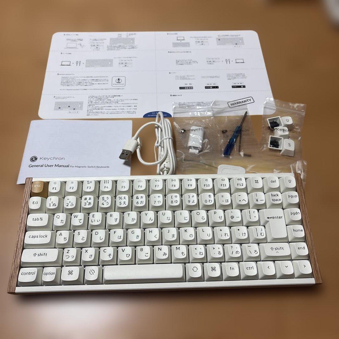keychron K2 HE ホワイト 日本語配列キーボード - メルカリ