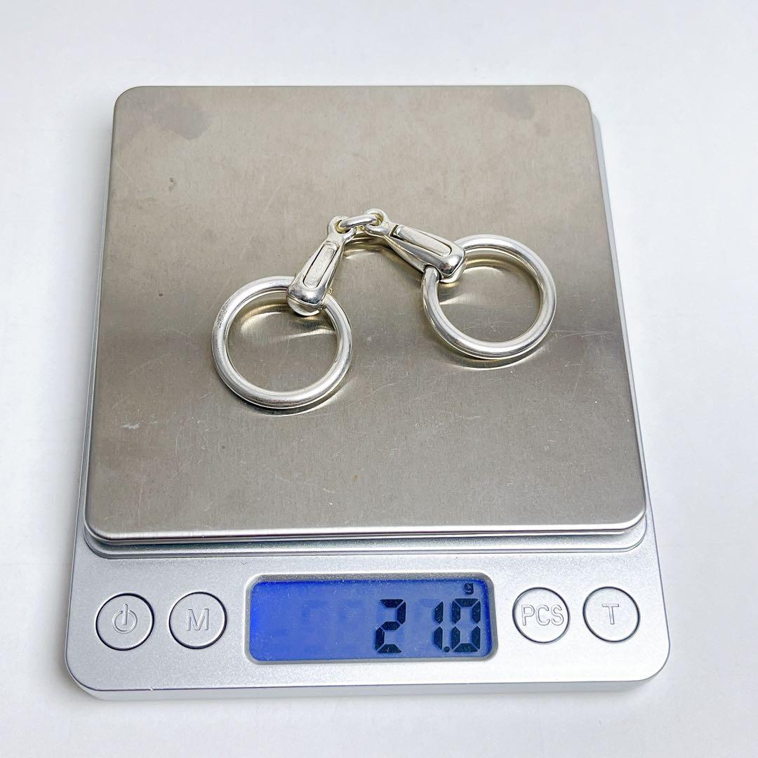 エルメス ヴィンテージ ホースビット キーリング 925 ミネルヴァ刻印