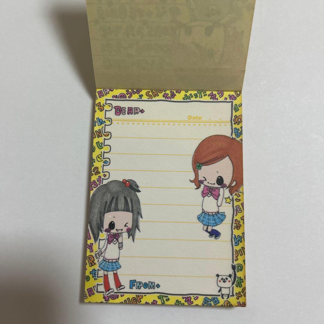 HAPPY GIRLS メモ帳 平成レトロ 平成女児 カミオジャパン 当時品 女