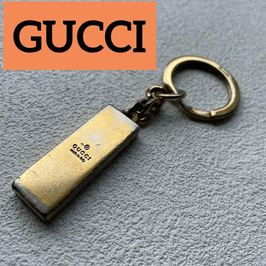 激レア GUCCI KEYRING グッチキーホルダー バッグチャーム ゴールド