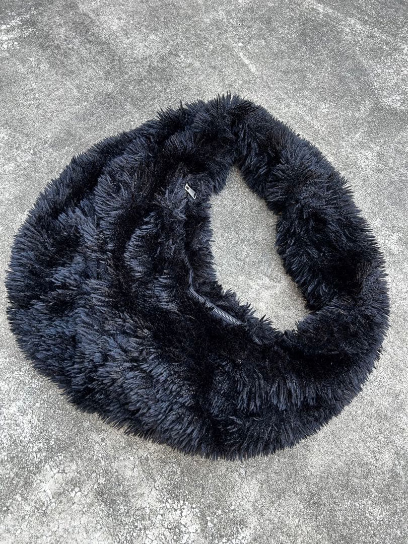 ファー ショルダー バック 黒 ブラック y2k 深水光太 nutemperor