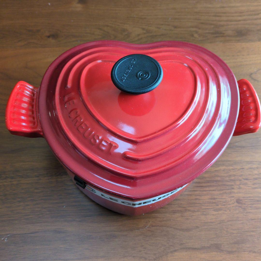 ル・クルーゼ ハート型 赤 鍋 - メルカリ
