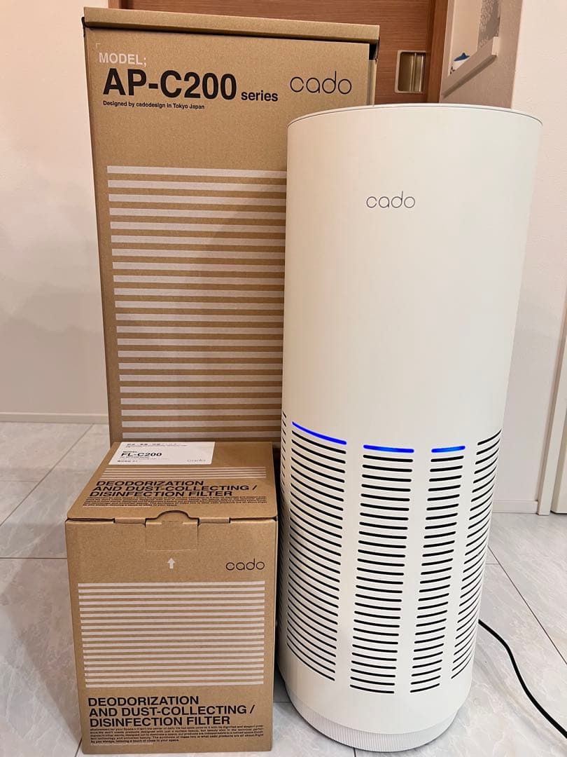 cado 空気清浄機 AP-C200 AP-C200-PS カドー空気清浄機 プレミアムステンレス [適用畳数：22畳