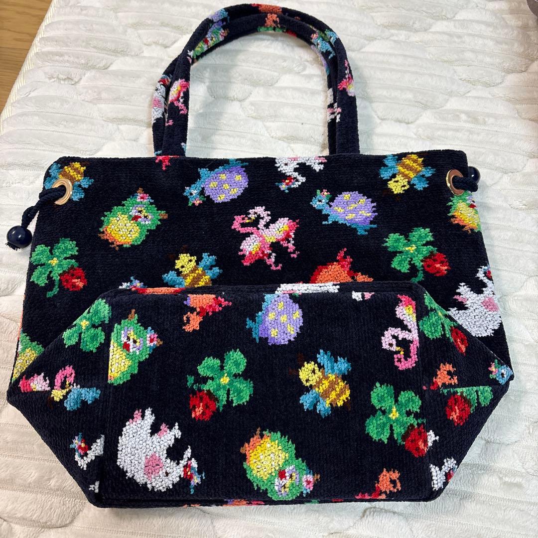 美容家 神崎恵×フェイラー ファンキーフォーチュン巾着トートバッグ