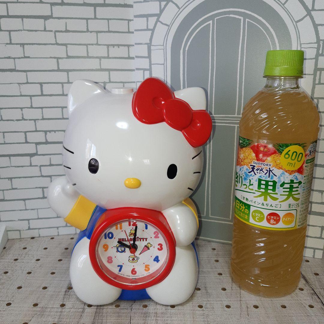 ハローキティ 目覚まし時計 1996年 サンリオ 置時計 レトロ - メルカリ