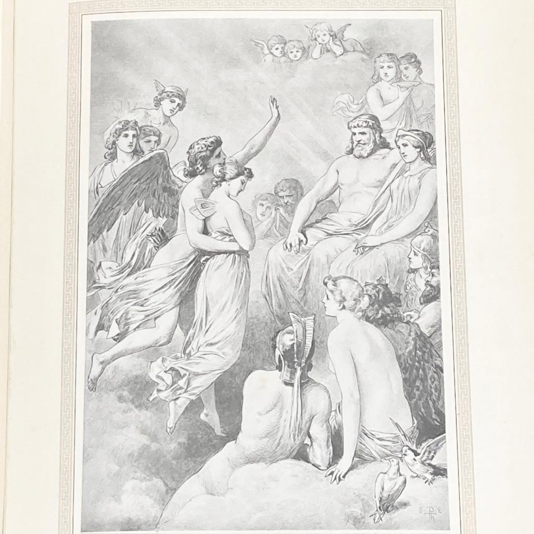 大判⭐️1882年 ポール・トゥマン 美しい挿絵『アモルとプシュケ