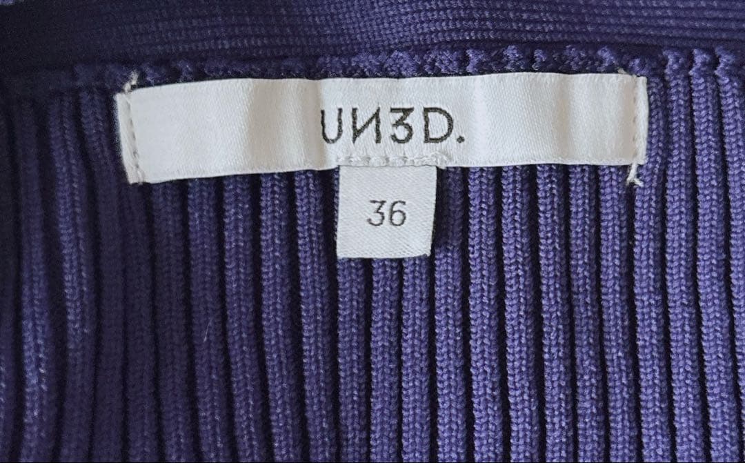 UN3D. アンスリード マルチストライプニットビスチェ キャミソール