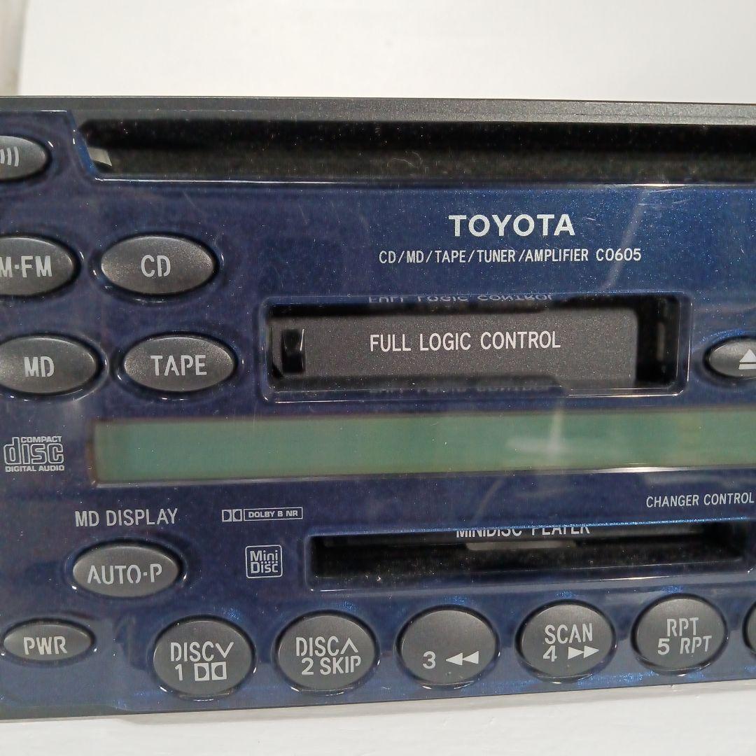 カーオーディオ AM FM MD CD カセットテープ トヨタ純正（ジャンク品