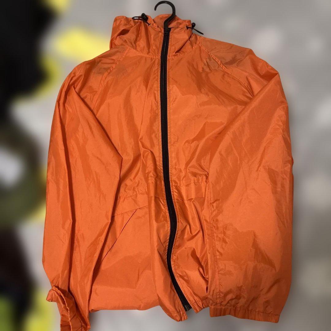 Old UNIQLO オレンジ ナイロンジャケット - メルカリ