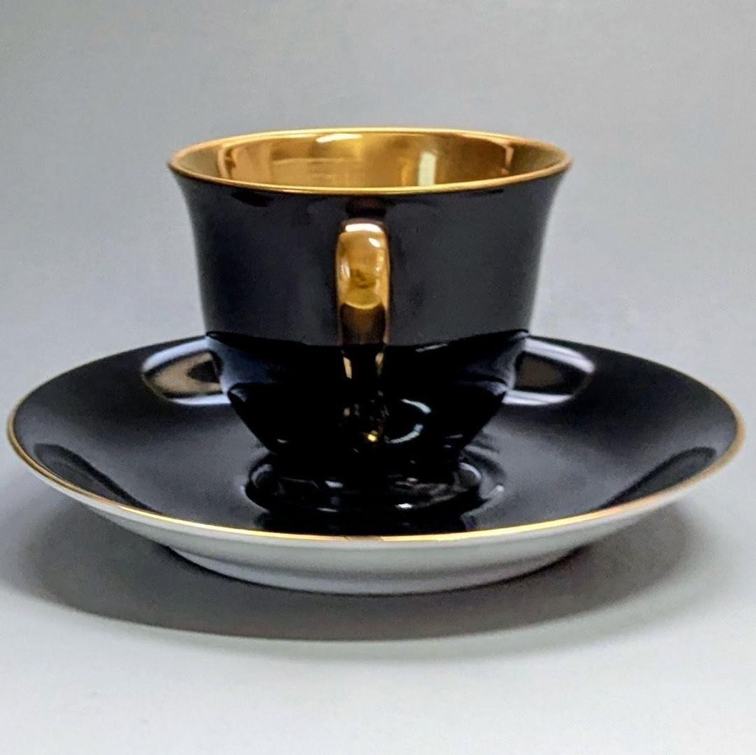 オールドノリタケ ゴールド ハーレクインキャビネットカップ&ソーサー