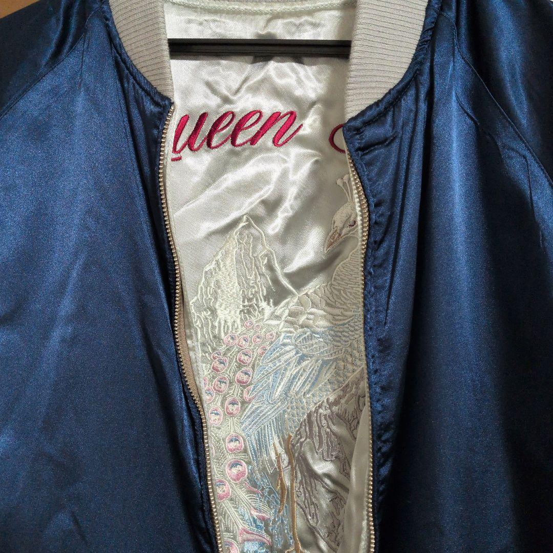 女王蜂 オリジナルスカジャン 「氷山孔雀」Mサイズ