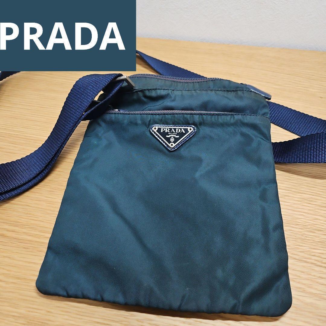 PRADA プラダ サコッシュ ショルダーバッグ ネイビー 三角ロゴ 楽天市場】【中古】良品 PRADA プラダ 三角ロゴ プレート ナイロン