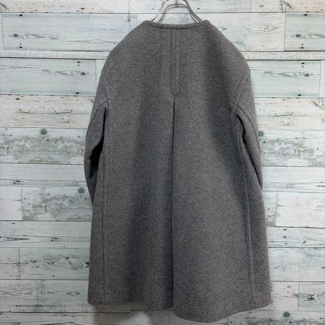 イエナ IENA オーバーシルエットウールコート Aライン グレー 比翼