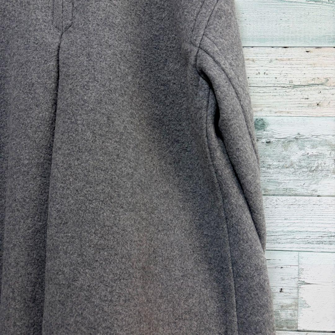 イエナ IENA オーバーシルエットウールコート Aライン グレー 比翼