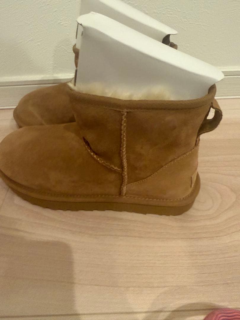 UGG W CLASSIC MINI II ブラウン 24cm UGG Classic Mini II shearling boots | NET-A-PORTER