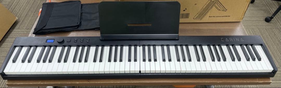 折りたたみ電子ピアノ　88鍵盤　充電タイプ　ブラック 楽天市場】折りたたみ 電子ピアノ 88鍵盤 キーボード デジタルピアノ