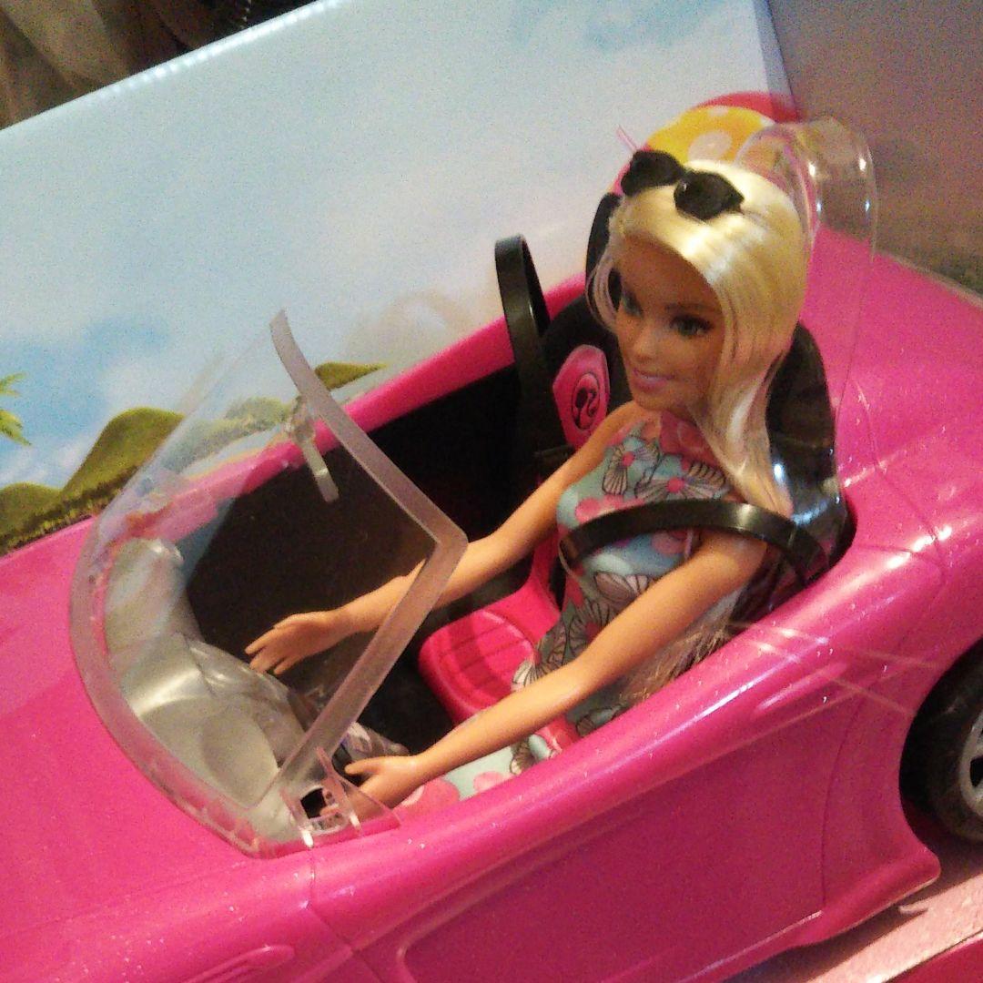 バービー人形 &車 バービーとおでかけ！ かわいいパープルのクルマ | くるま・のりもの