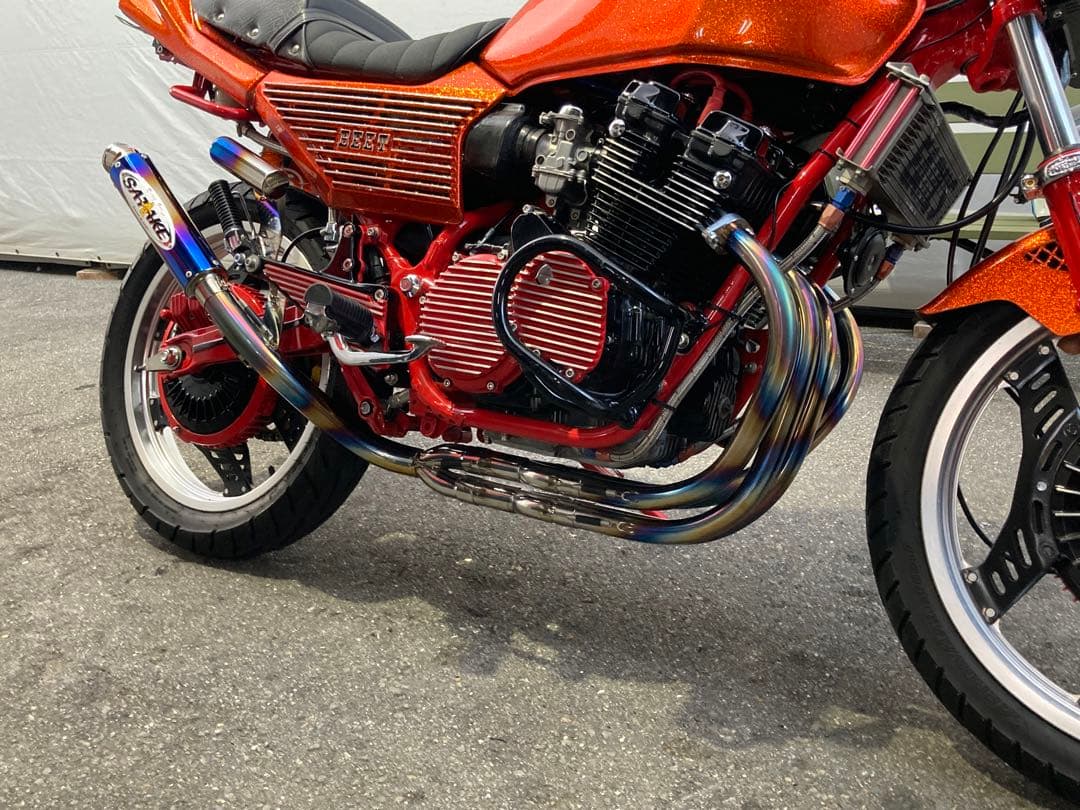 ホンダCBX400F CBR400F ステンレス手負け サタケ マフラー - メルカリ