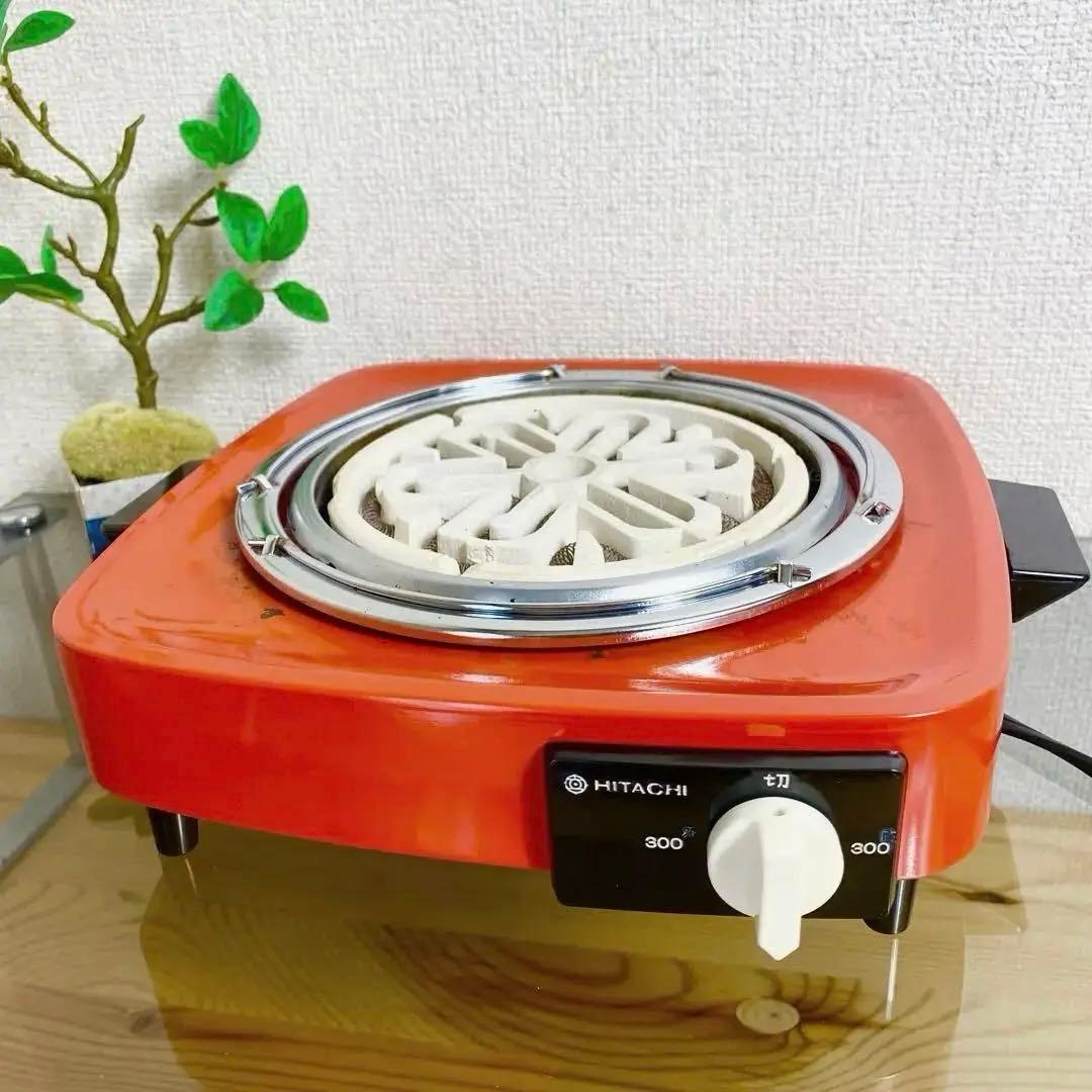 昭和レトロ 日立電気こんろ HITACHI コンロ HS-648G 昭和家電 - メルカリ