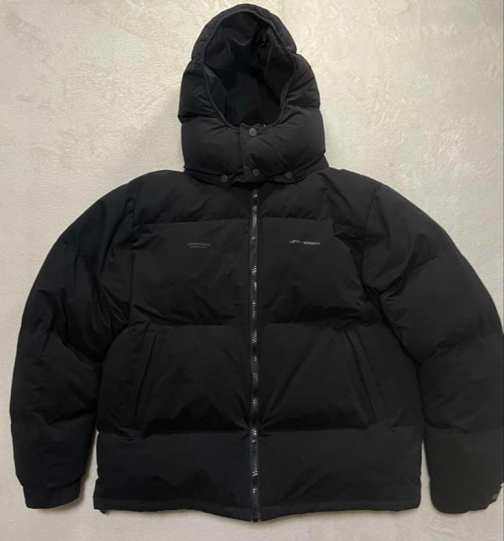 UNKNOWN LONDON ダウンジャケット ブラック ラインストーン XL - メルカリ