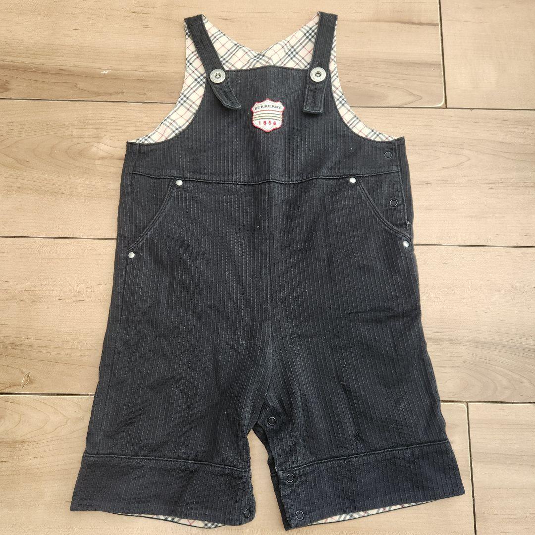 BURBERRYオーバーオール ノバチェック 80cm - メルカリ