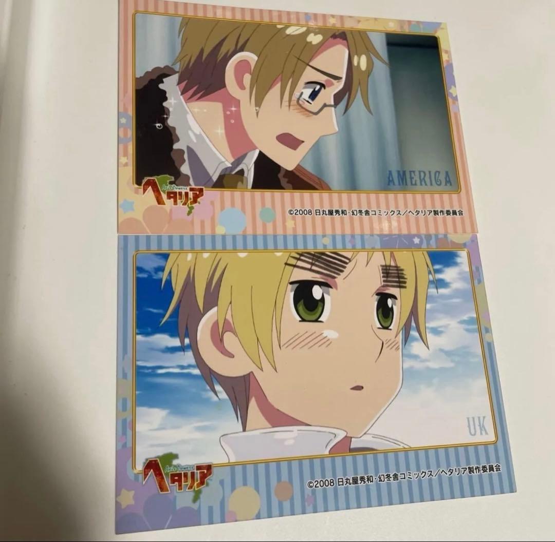 ヘタリア ボブ アニメ柄 ブロマイド アメリカ イギリス - メルカリ