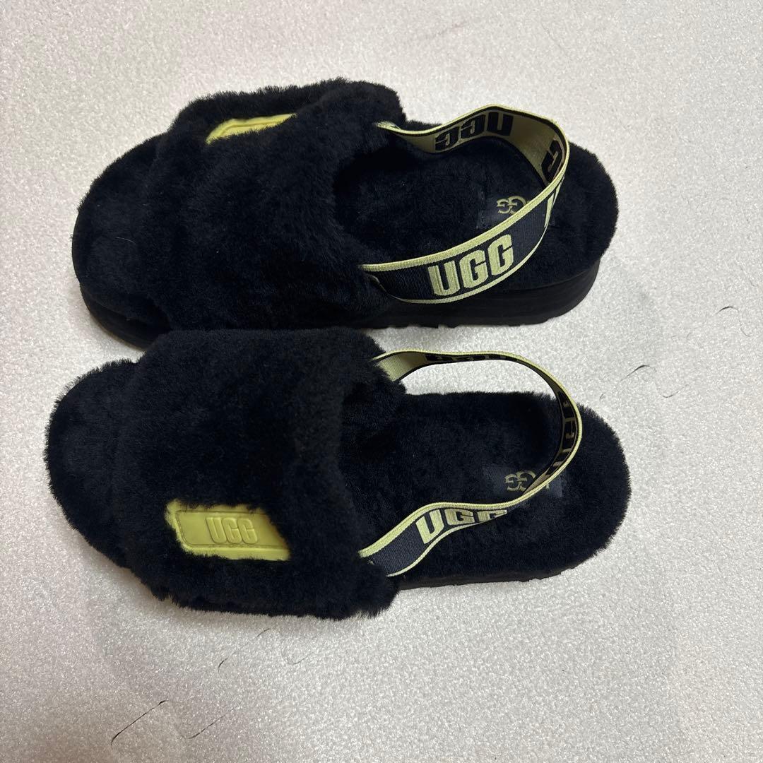 UGG アグ ディスコ スライド サンダル シューズ ミュール ファー 厚底