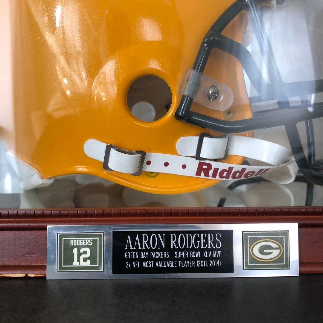 アーロンロジャース Green Bay Packers サイン入りヘルメット - メルカリ