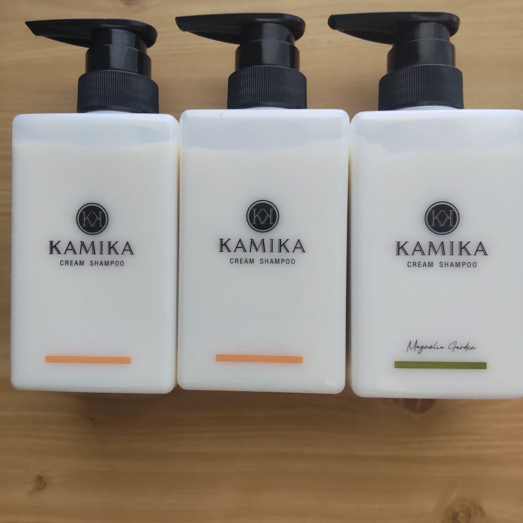KAMIKA CREAM SHAMPOO 3本セット 楽天市場】クリームシャンプー KAMIKA カミカ 黒髪 シャンプー お試し
