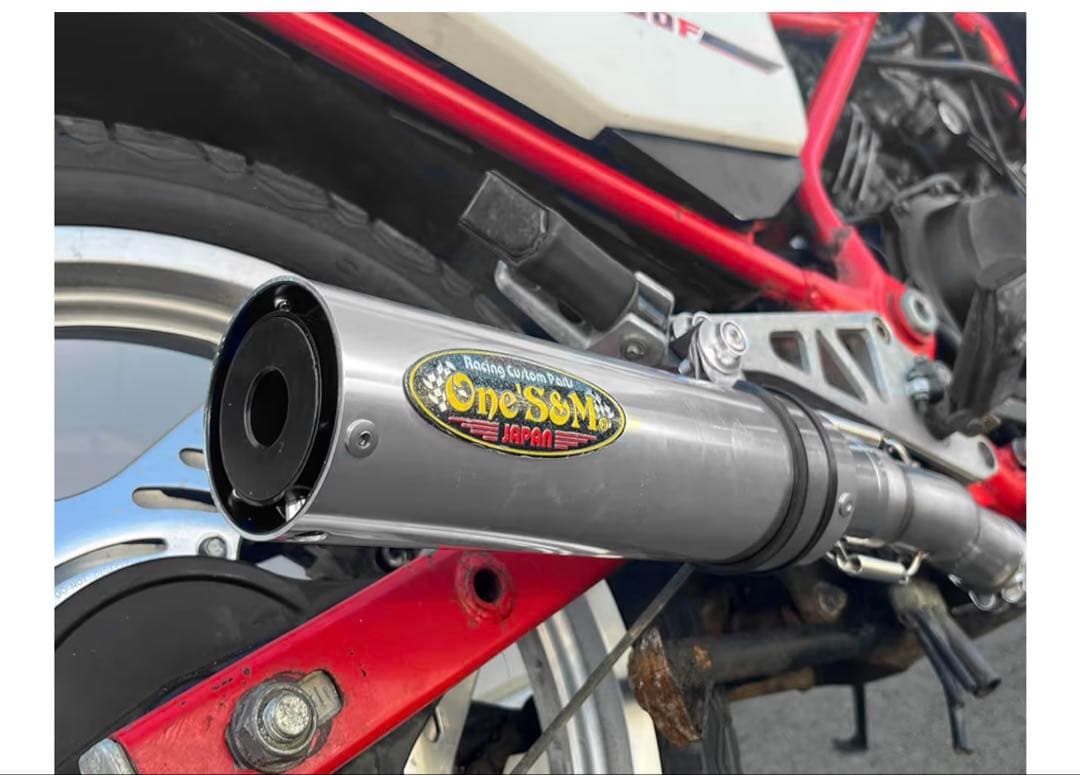 純正エキパイ専用 50.8mm マフラーVT250F FC MC08 ワンズ管
