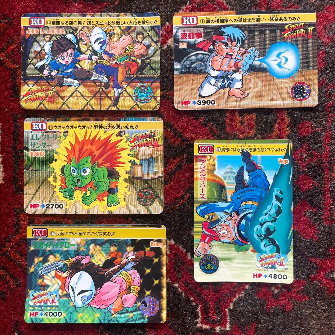 ストリートファイターⅡ スト2 カードダス 5枚セット 当時物 - メルカリ