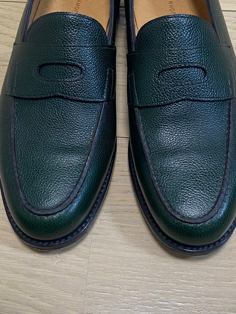 ジョンロブ ロペス ダークグリーン ローファー 7E 日本限定カラー