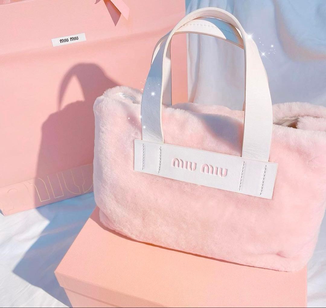 miumiu ミュウミュウ ファートートバッグ ピンク ショルダーバッグ