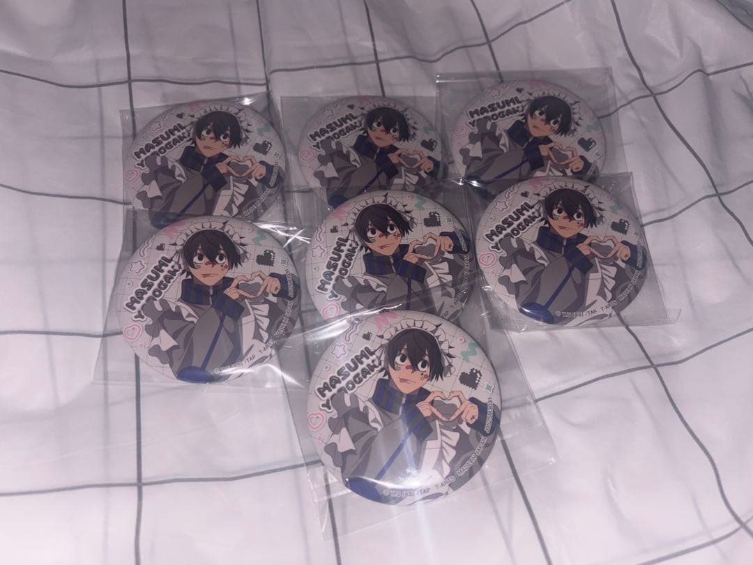 桃源暗鬼　ジャージメイド　淀川真澄　トレーディング缶バッジ　7点セット 桃源暗鬼 ジャージメイドトレーディング缶バッジ ジャージメイド 缶