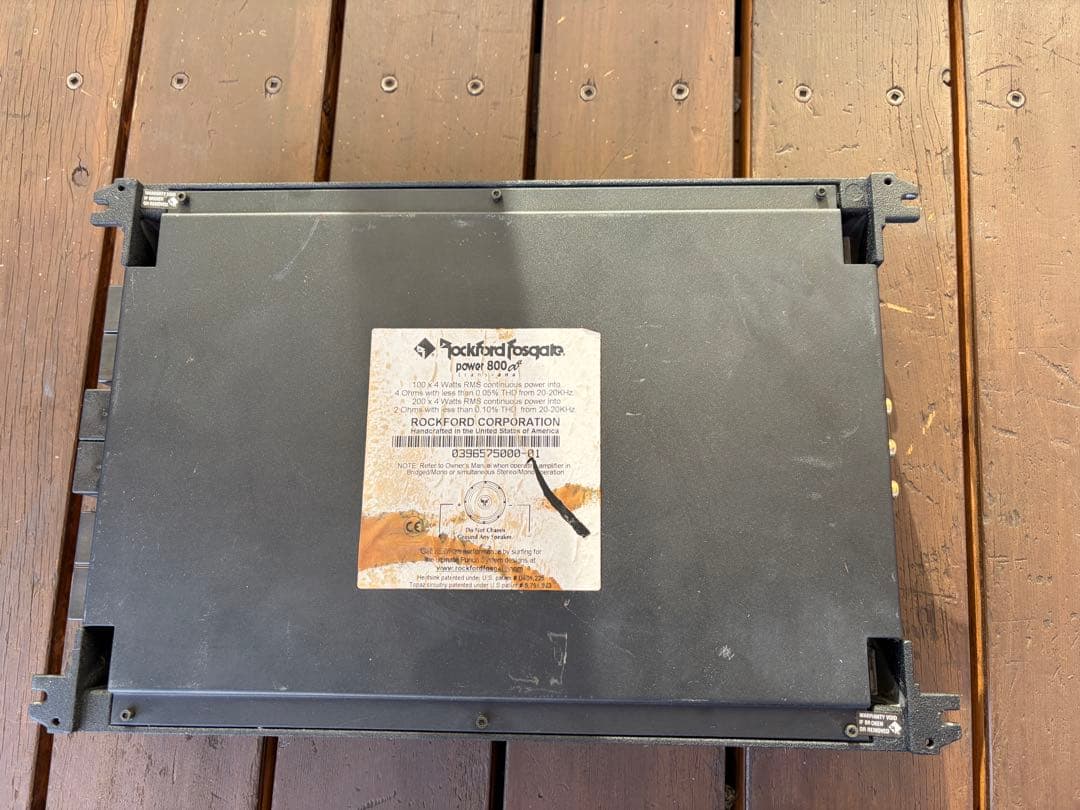 ロックフォード パワーアンプ POWER800a4 おにぎり 100w×4ch - メルカリ