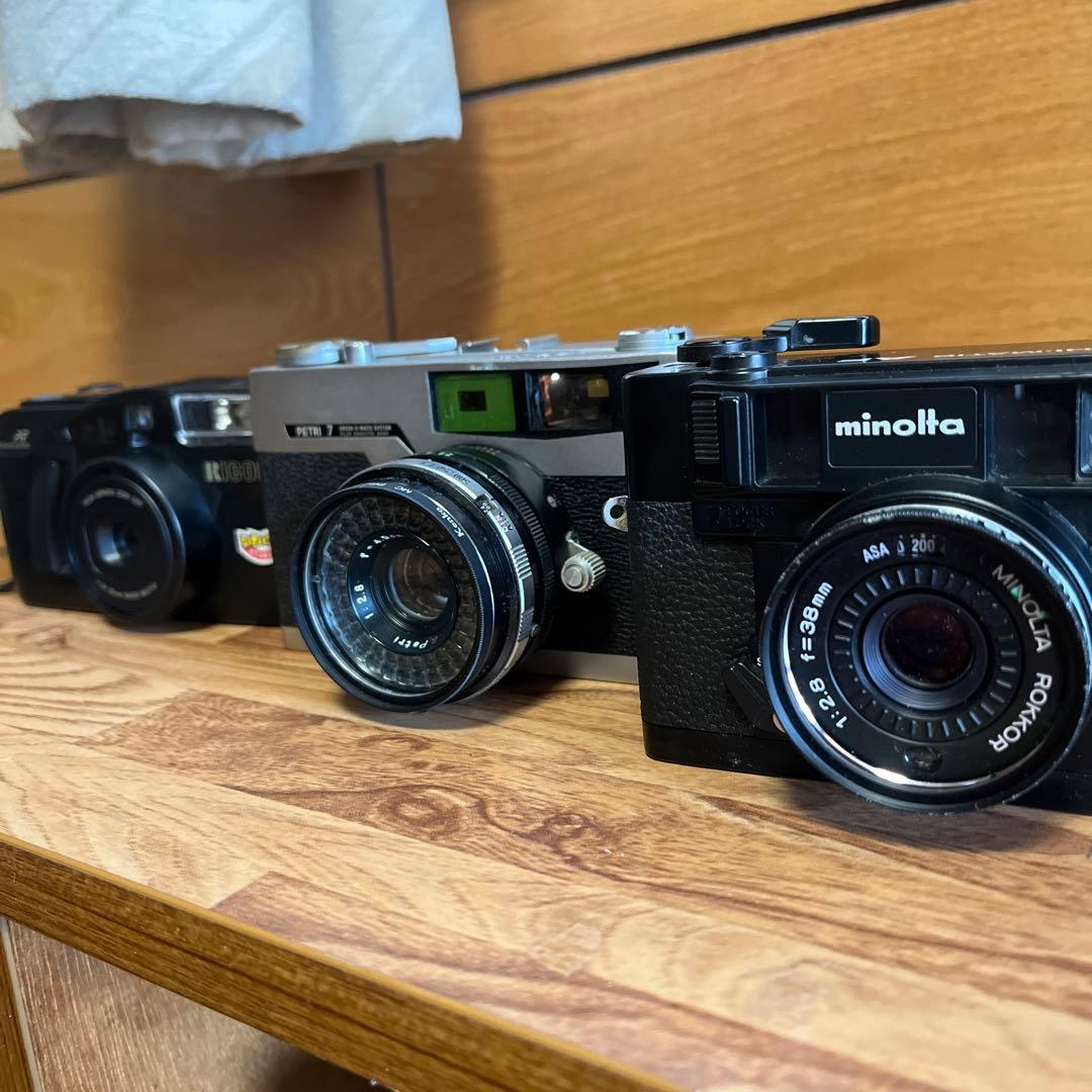 中古品】PETRI/minolta/RICOH フィルムカメラ3セット - メルカリ