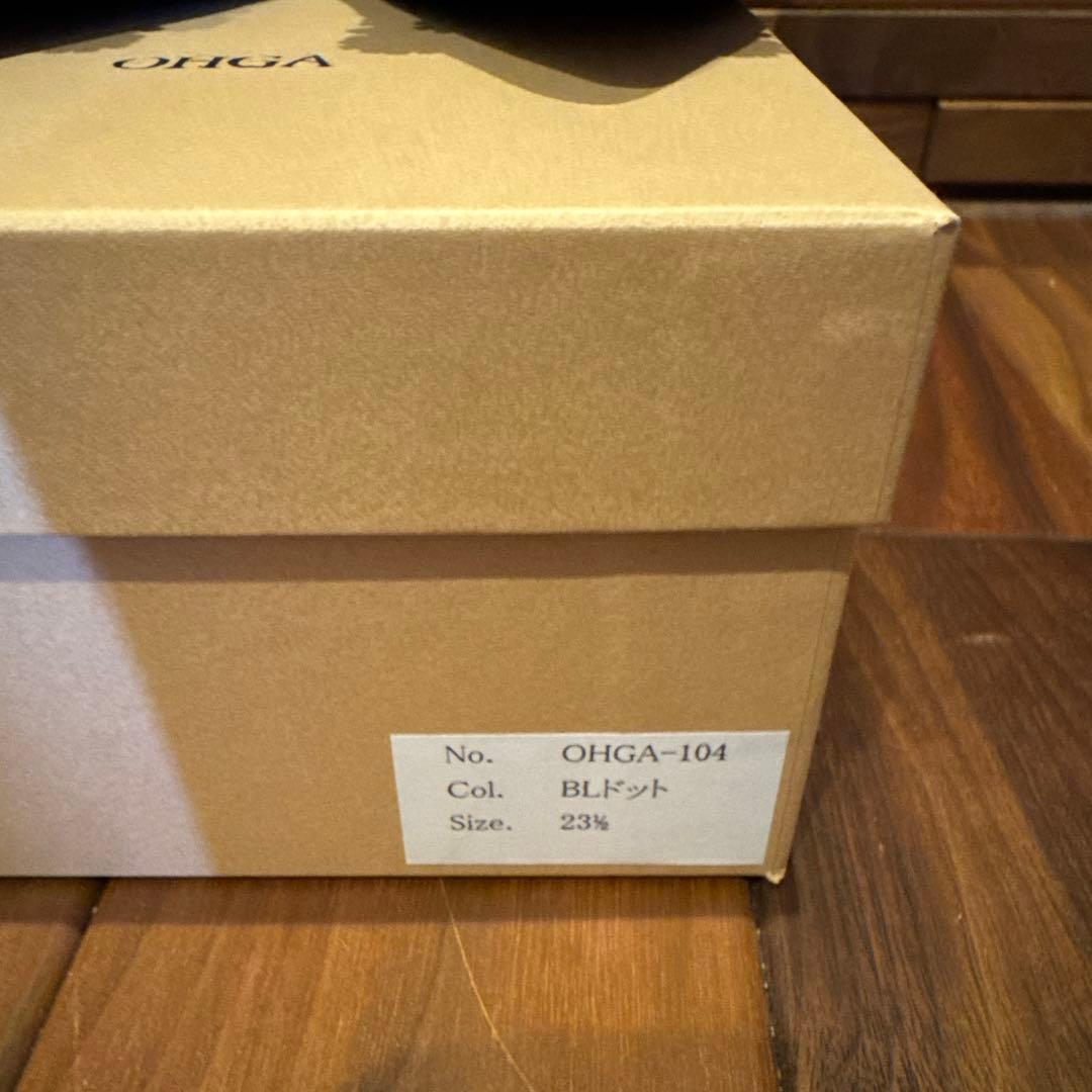 OHGA ビジュー付きフラットシューズ 23.5cm
