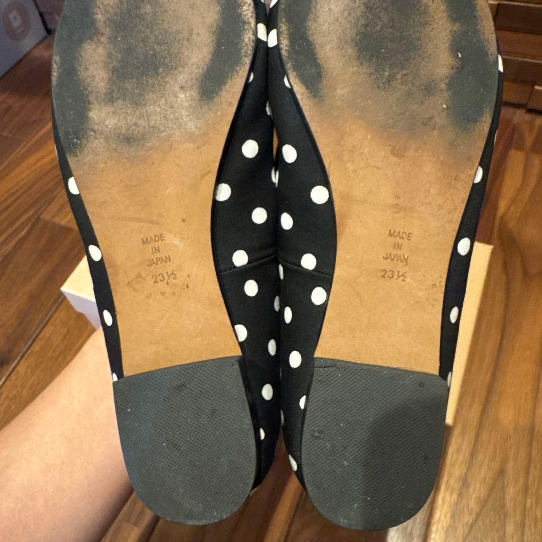 OHGA ビジュー付きフラットシューズ 23.5cm