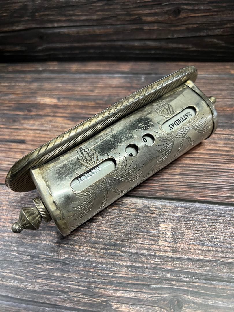 フランス製アンティーク 卓上 万年 カレンダー