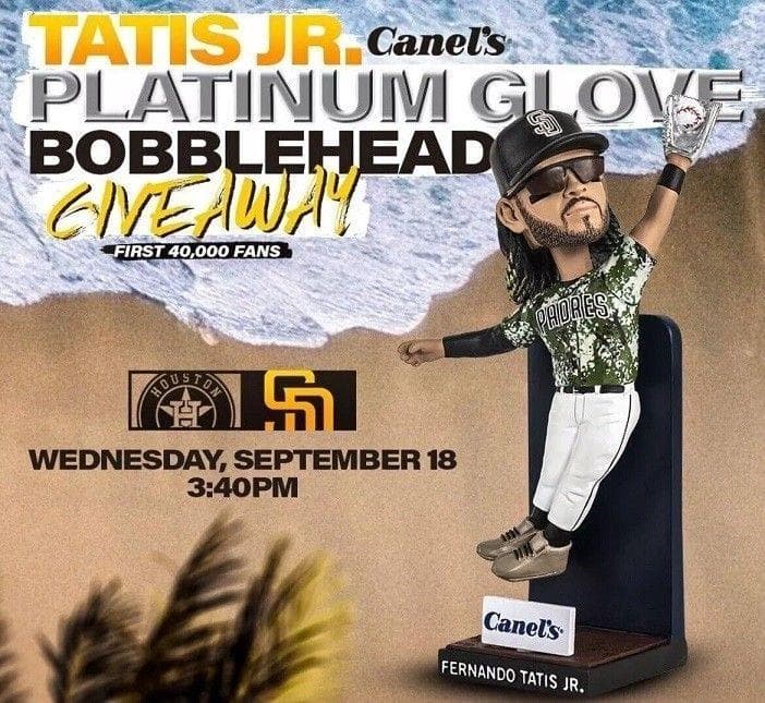 新品 超美品 タティスジュニア ボブルヘッド F.タティースJR. 球場配布品 タティス jr ジュニア ボブルヘッド タティスJr フィギュア バブ I5A2