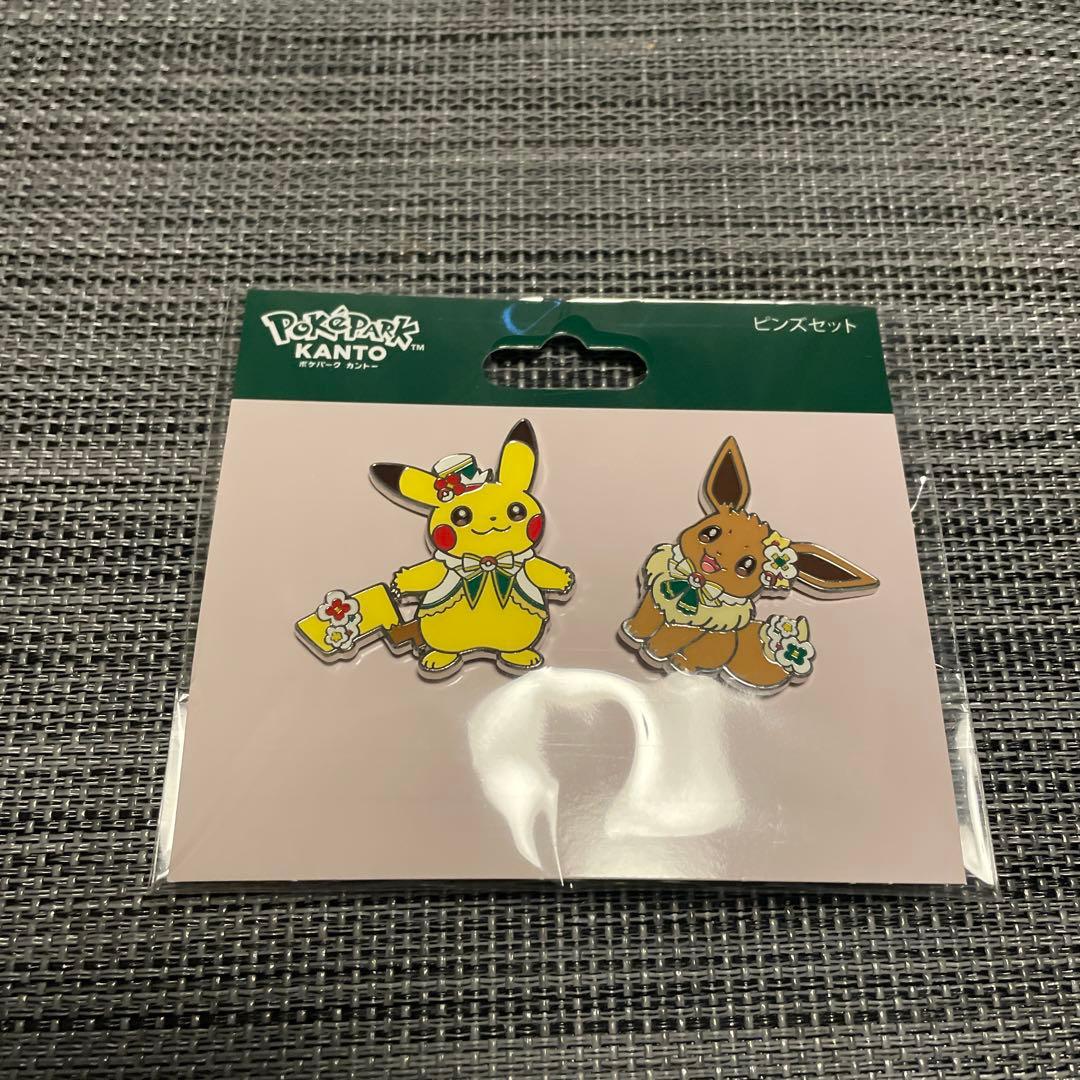 ポケパークカントー 限定 ピカチュウ イーブイ ピンズセット - メルカリ