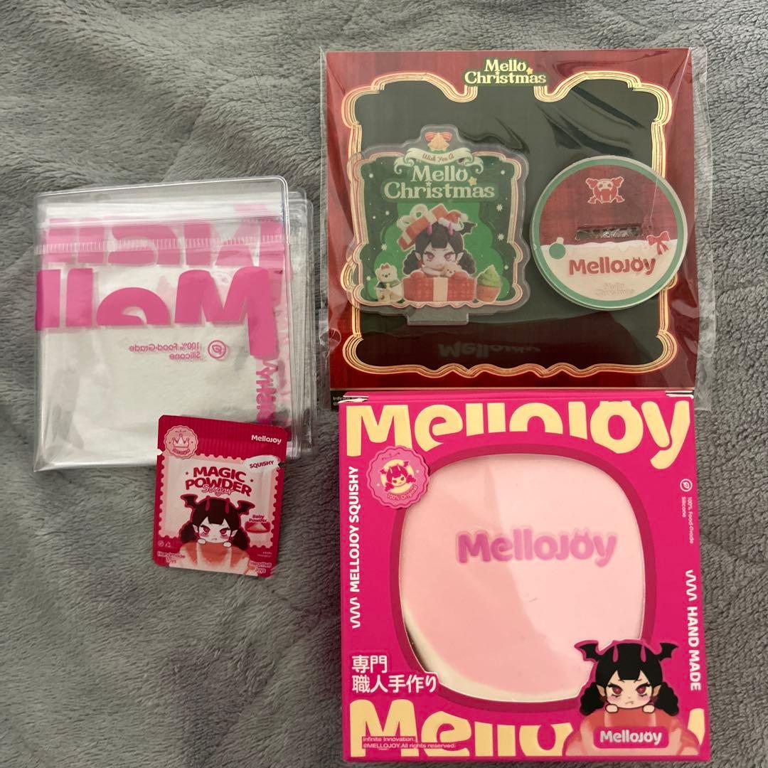 mellojoy ストロベリー スフレ （アクスタ付き） Mellojoy メロジョイ スクイーズ 贅沢スフレ ストロベリーの通販 by