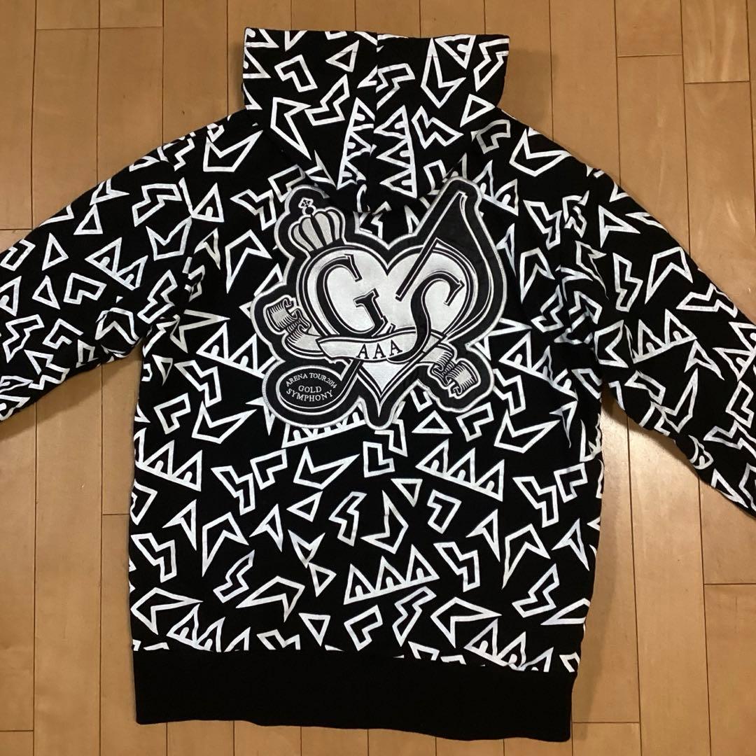 美品 AAA トリプルエー GOLD SYMPHONY ジップアップ パーカー - メルカリ
