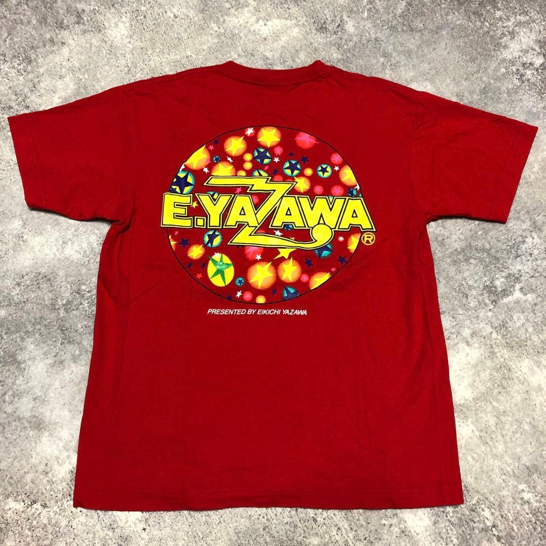 □ 矢沢永吉さん E.YAZAWA レインボー Tシャツ 赤 レッド M - メルカリ