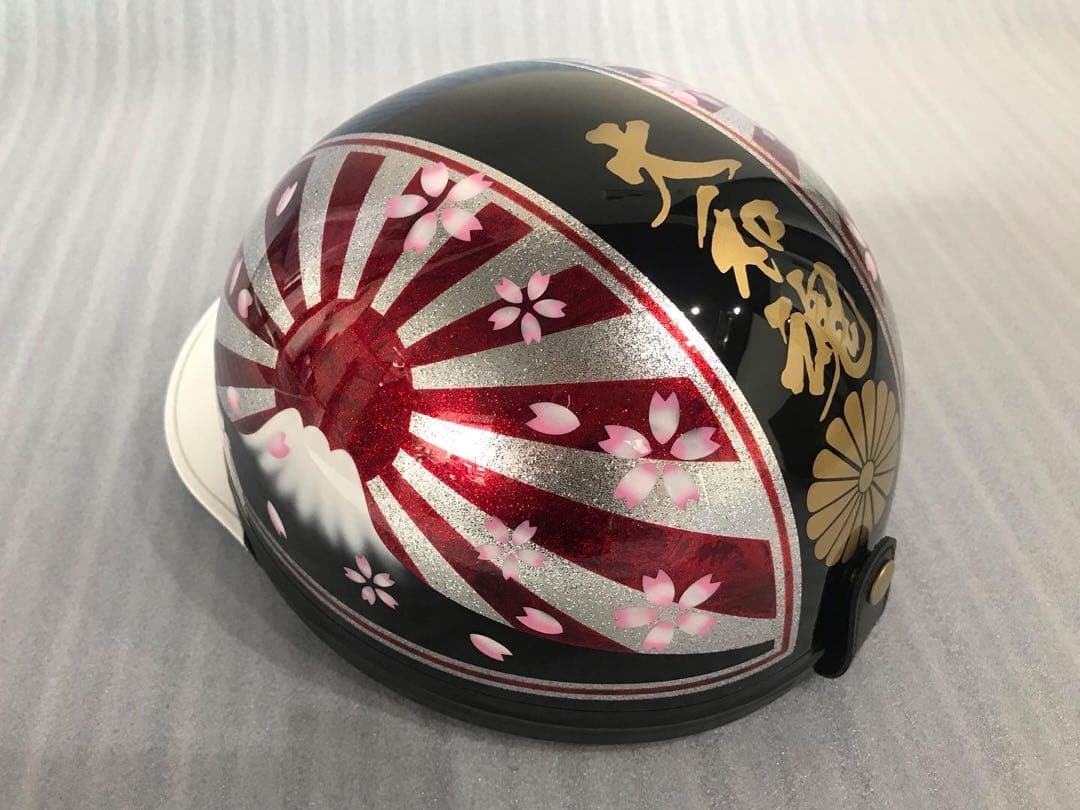 富士日章 コルク半 ヘルメット 旧車會 BEET キジマ ロケットカウル 旭