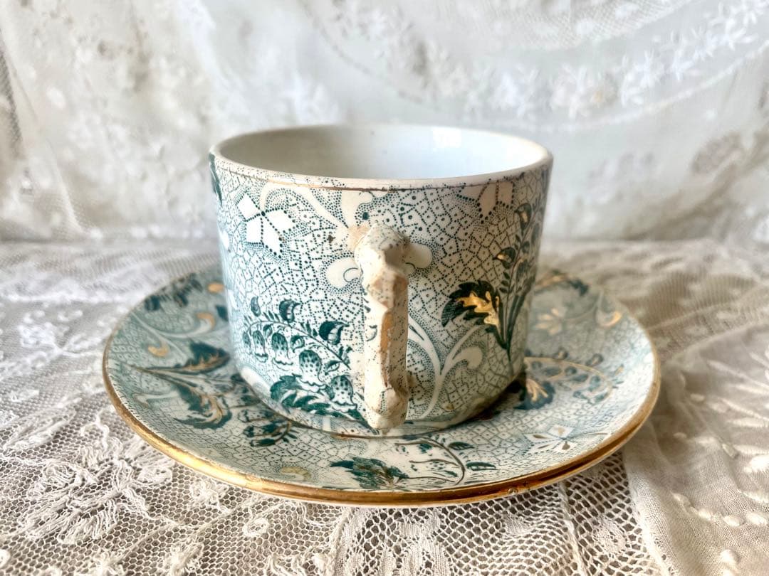 レア】クレイユモントローすずらん柄カップ&ソーサー フランス