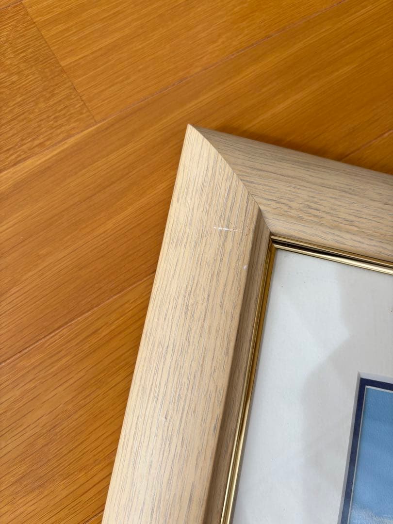 真作‼️ 田所　洋作　忍野富士　油絵画 木製フレーム付き