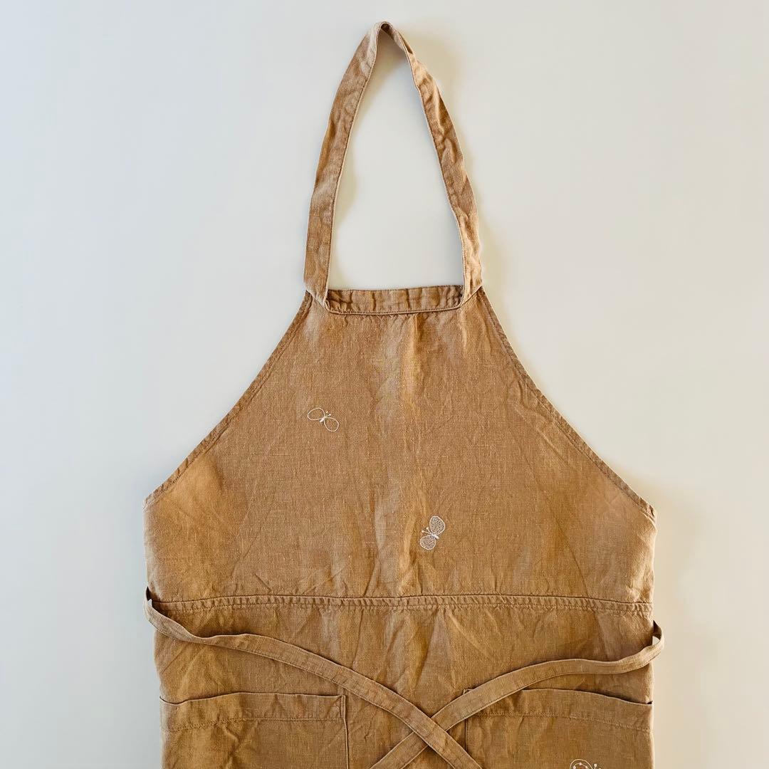 ミナペルホネン choucho リネンエプロン - メルカリ